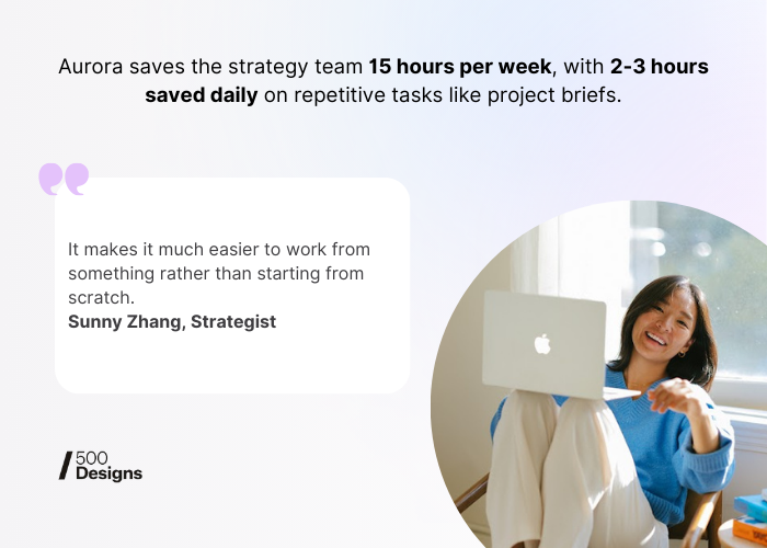 Sunny Zhang Time Saving Quote