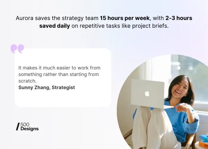 Sunny Zhang Time Saving Quote