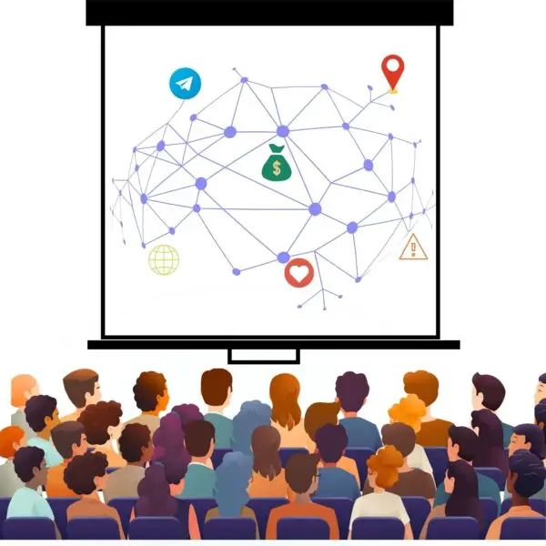 thank you! so check out another visual I made with your help... . ... and if my SEO keyword is "est AI for PowerPoint Presentations" what could be the alt text, caption, title, and description for this visual we created