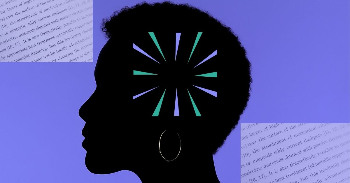 Silhouette of a person with visual elements representing ideas and AI, illustrating the concept of “There’s an AI for That.”